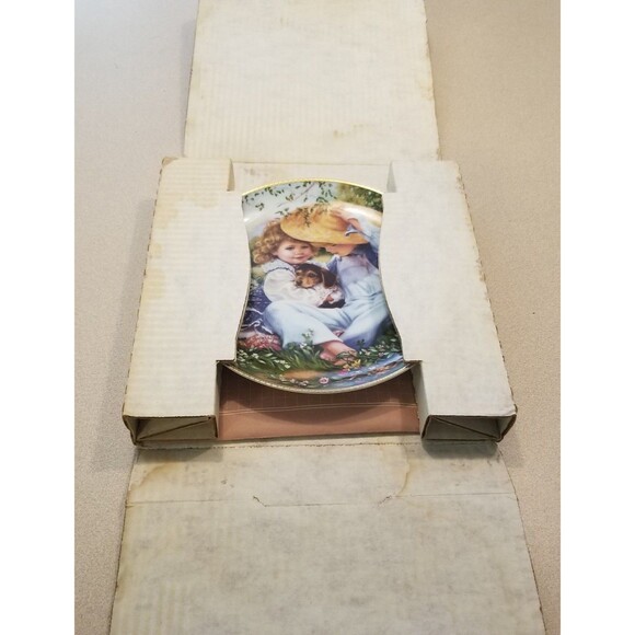 A time to love 8 1/2" plate march of dines Sandra Kuck Reco vintage - Picture 8 of 9